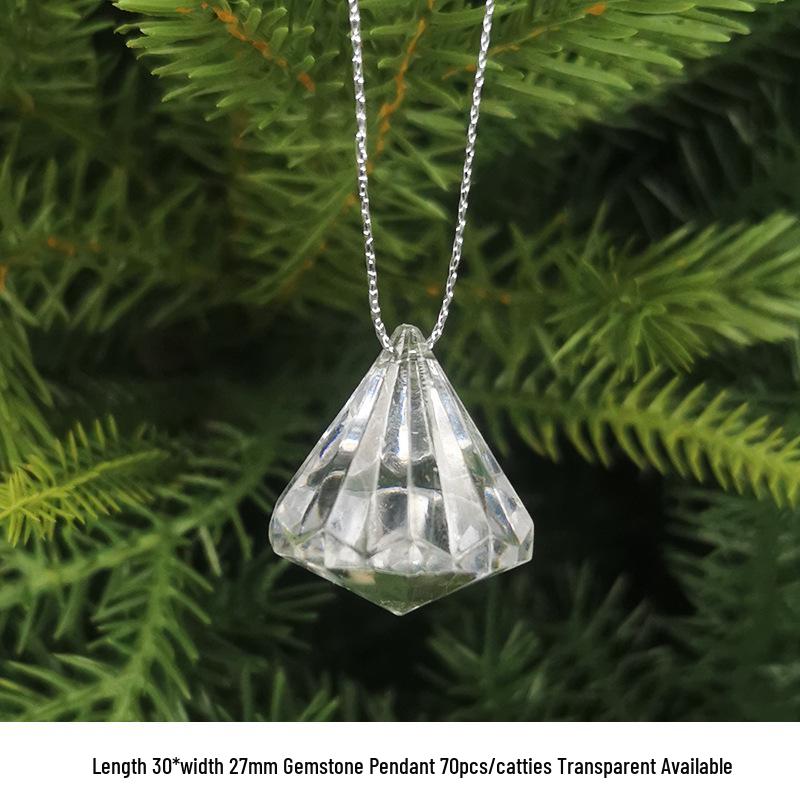 DIY Acrylic Beaded Jewelry Accessories: Transparent Cone Pendant for Door, Window, or Bead Curtains