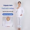 Unisexová bílá pracovní souprava pro catering, potravinářský průmysl a biofarmaceutika