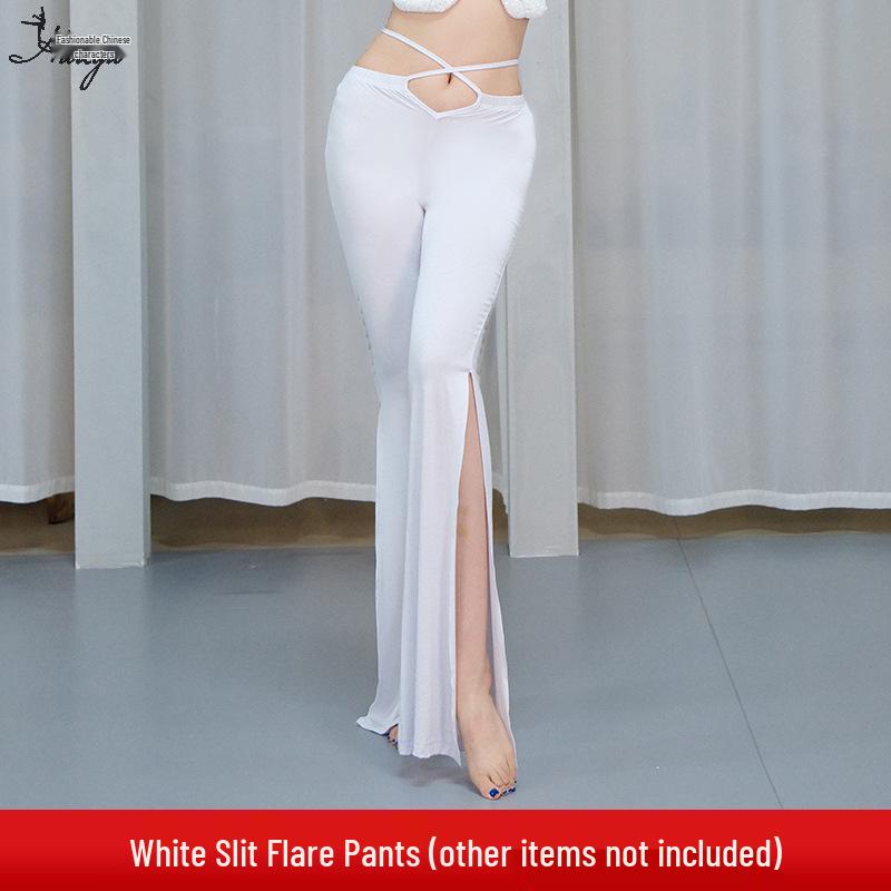 Belly Dance Slim Fit Flared Pants - Women's Beginner Modal Trousers for Oriental Dance Performance