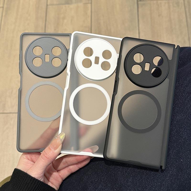 Applicable to vivoXfold1 mobile phone case Magnetic charging XFOLD1 skin matte double central axis anti-drop  back case