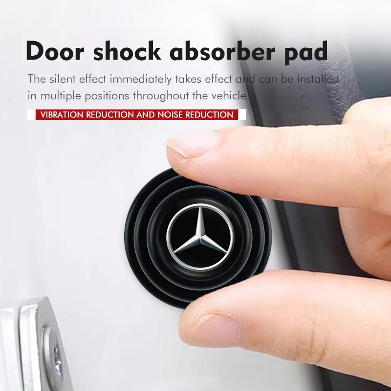 VFO1 4/12Pcs Car Door Anti-shock Pad Anti-noise Buffer Gasket Auto Interior For Mercedes Benz AMG W203 W205 W220 W212 W201 W206 W211.