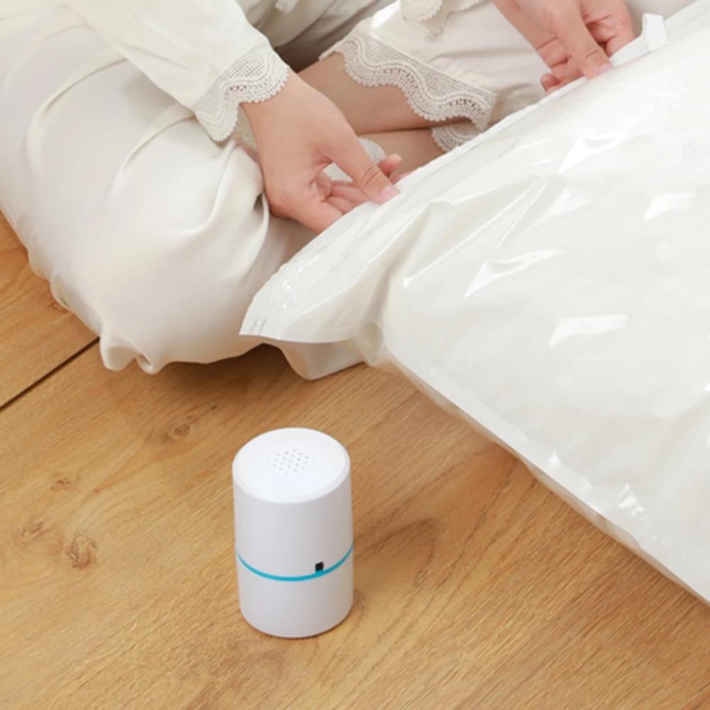 Pompă Electrică Sac Compresat Pompă Sac Vid de Călătorie Mașină Mini Sigilator Vid Puternic Economizor de Spațiu pentru Haine Organizator Alimente