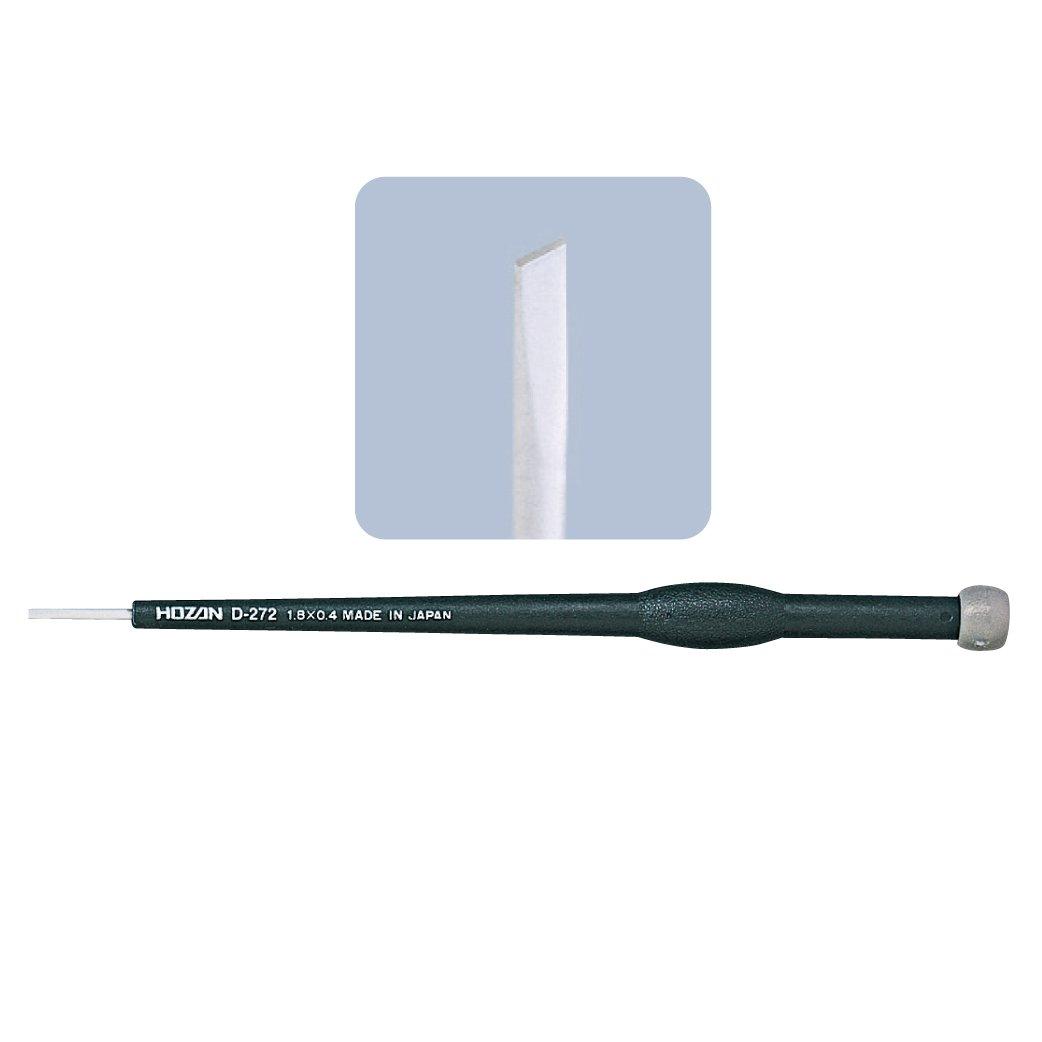 

HOZAN Ceramic Adjustment Completely Single Tip Size x Core for Adjusting Ferrite Cores and Volumes D-272 Screwdriver, Non-Magnetic, Item, -1.8 0.4mm,