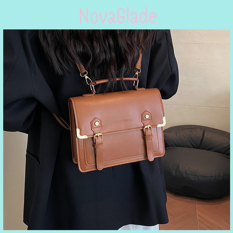 Vintage Forest Style Pu Backpack With Durable Construction For Casual Travel