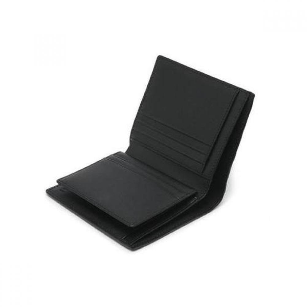 Daks Black Dd Plate Logo Matte Leather Wallet Dbwa0e362