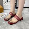 Fashion Large Size The New 2025 Roman Sandals for Women Summer Fashion Comfortable Woven Women's Shoes Slippers
