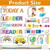 Read Bulletin Board Decorations Set Back To School Reading Classroom Decoration Today a Reader Tomorrow a Leader Paper Cutouts Welcome Bulletin Board