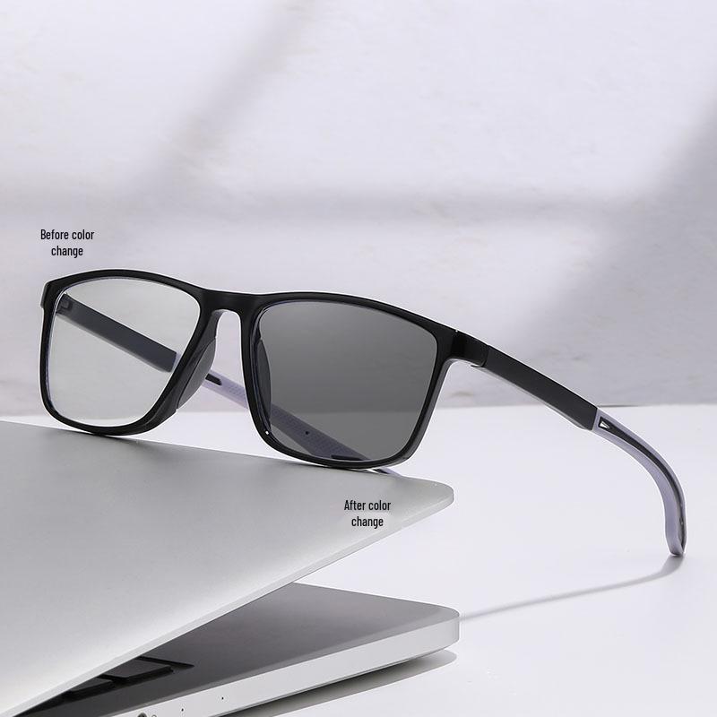 Sporty Photochromic Prescription Glasses - Anti-Impact, Sun Protection, Indoor/Outdoor Use, Anti-Blue Light.