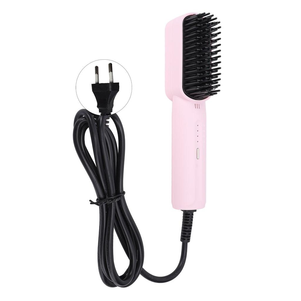 Hair Straightening Brush Negative Ionic Hair Straightener Brush Hairdressing Tool Heat Settings Anti