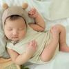 2Pcs Studio Baby Photo Props Accessories Infant Shot Clothes Outfits Fotografia Newborn Photography Clothing Hat Jumpsuit