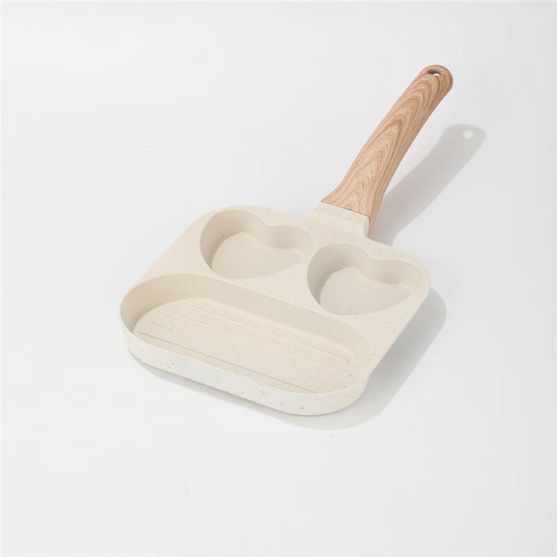 Heart-Shaped 3-Hole Non-stick Frying Pan