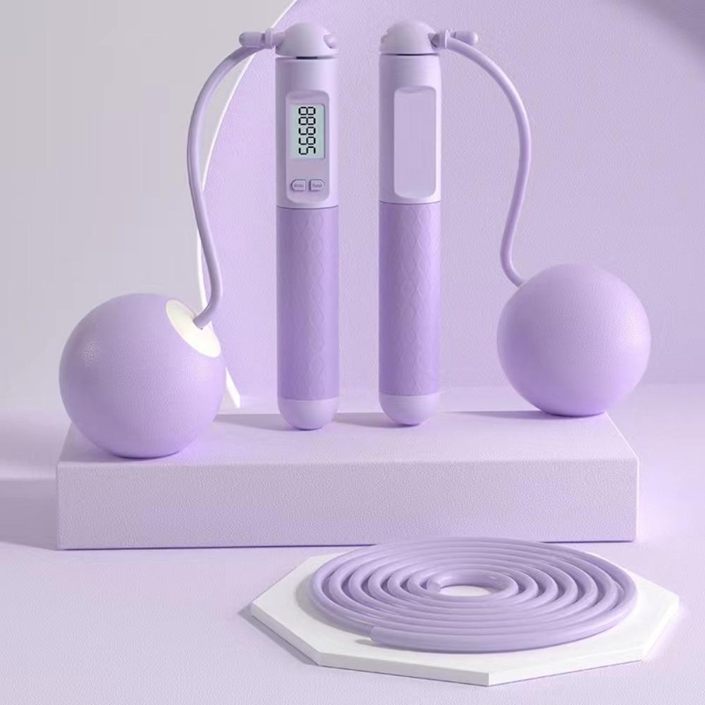 3M Length Counting Jump Rope Ball Anti-Skid Fitness Jump Rope Jump Rope with Counter  Student