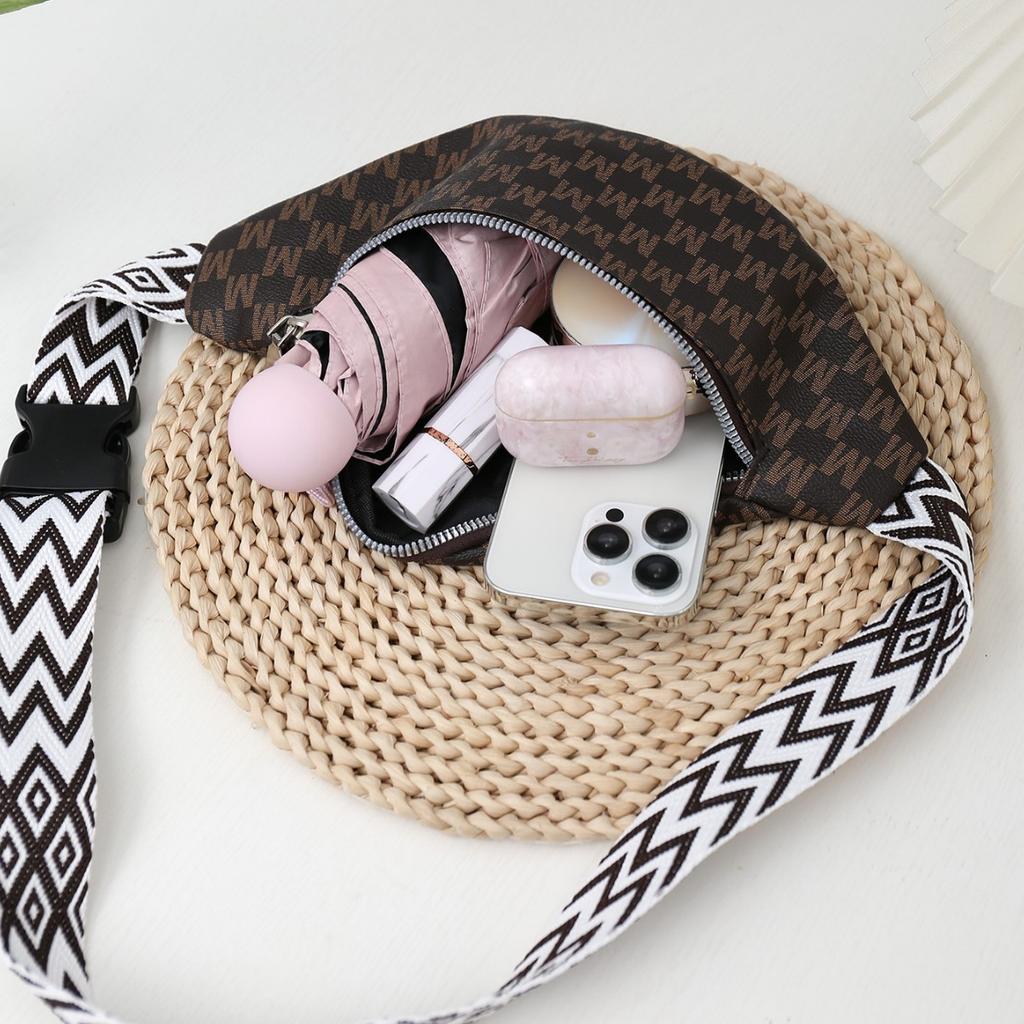 New Messenger Bag Women's Leather Simple and Lightweight Shoulder Bag Leisure Travel Unisex Mobile Phone Small Fanny Pack