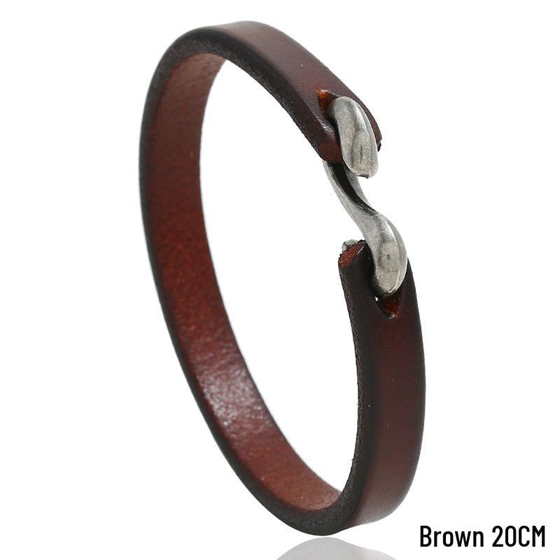 

Men s European & American Retro Leather Punk Rock Bracelet