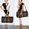 Large Foldable All-Black Travel Handbag for Women – Multifunctional Gym, Suit, and Luggage Bag