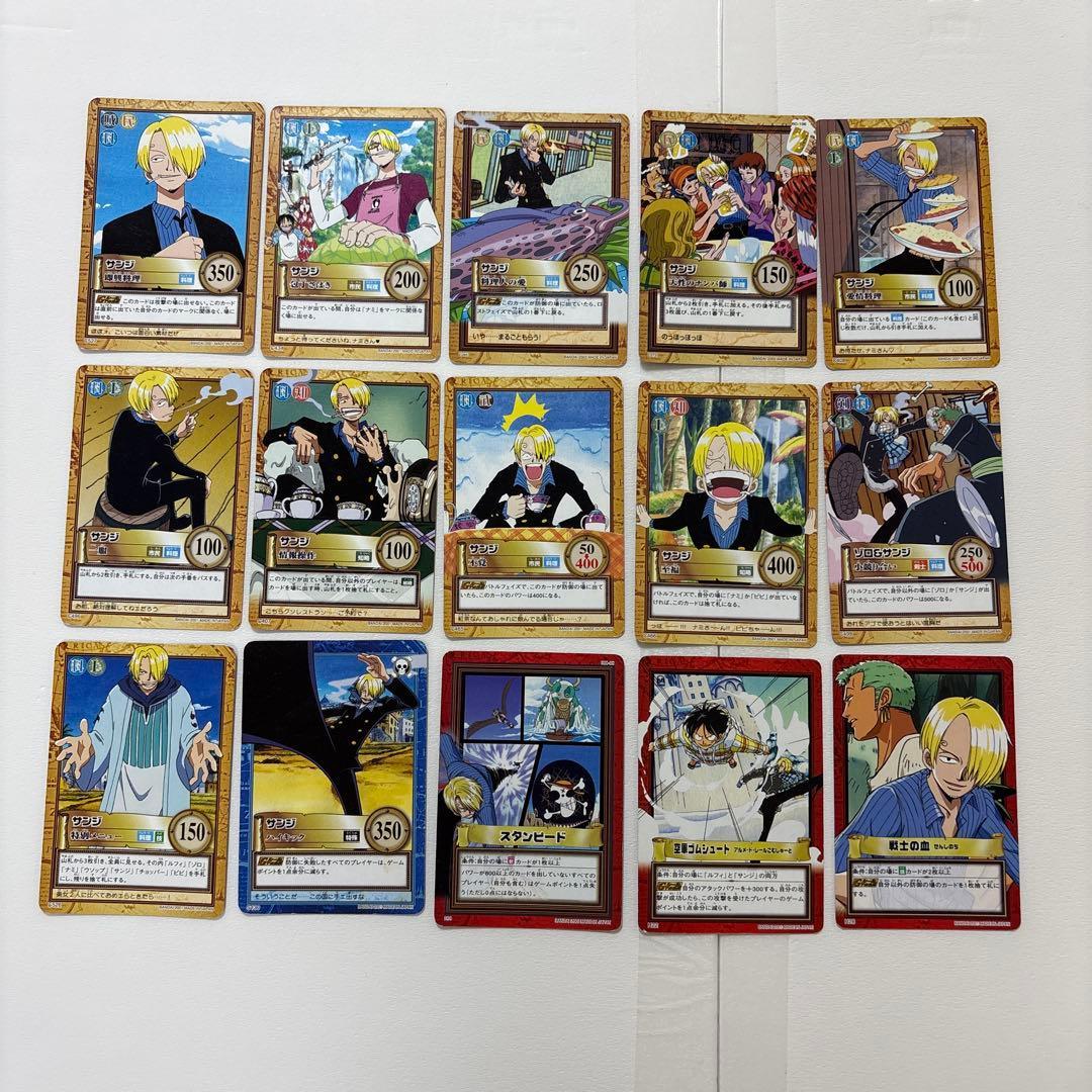 One Piece Carddass Hyper Battle Sanji 15 pieces set