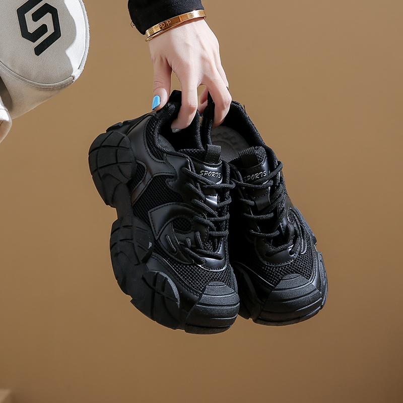 Fashion Sneakers Casual Women  Designer Octopus Sole Sports Shoes Fashion Leather Fabric Height Increased Platform Gym Shoes