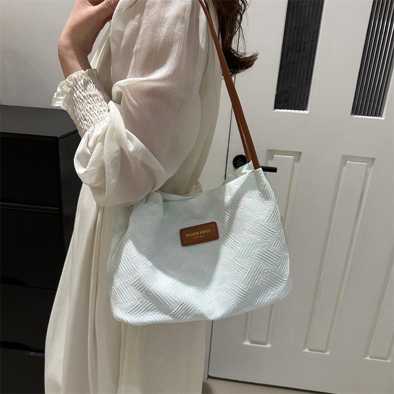 Stylish Gray Pink Blue Green 2024 Summer New Tote Bag Casual Commuter Handbag For Women