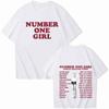 2026 Summer Fashion Trendy Tee Rose-Number One Girl T-Shirts Harajuku Hip Hop O-Neck Short Sleeve Shirts Hip Hop Streetwear Oversized Tshirt