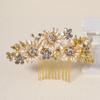 Alloy Bride's Hair Comb Rhinestone Hair Accessories Fashion Flower Hairpin  Festive Gifts