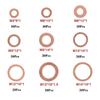 100-Piece Copper Washer Set with Box - Sizes M5 to M14