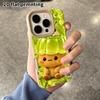 Phone Case: 2D flat lambskin suitable for iPhone 18, 17, 16, 15, 14, 13 Pro film protection case,cartoon dolls, Christmas and Halloween gifts