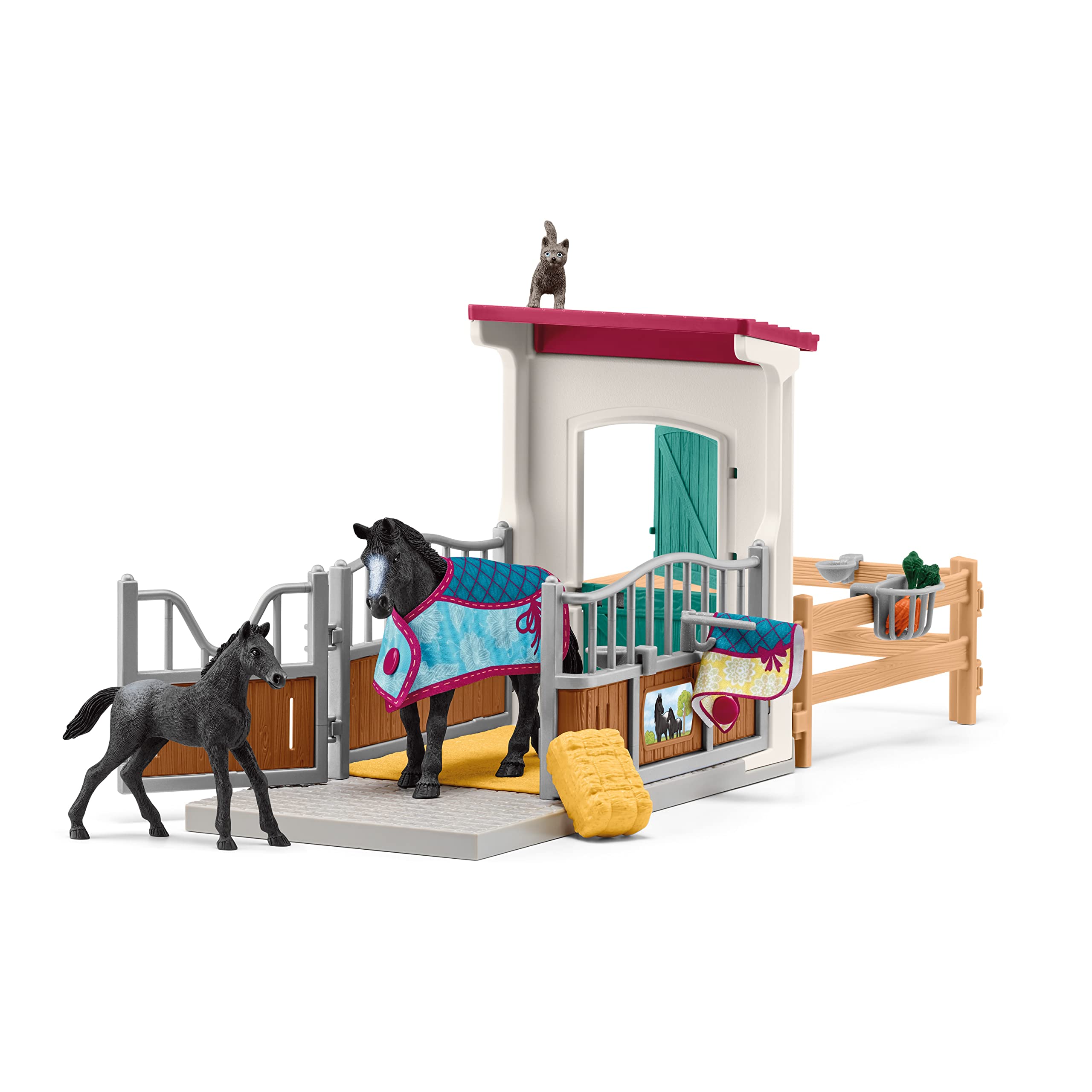 Schleich Конный клуб Мини-конюшня с родителями и ребенком 42611