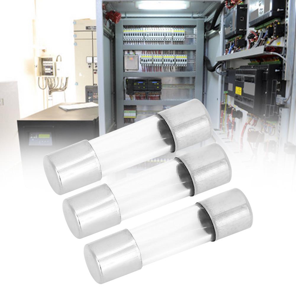 100 Stück 250 V schnelle Sicherung Glasrohrsicherung Zubehör für Stromkreisschutz 5 x 20 mm