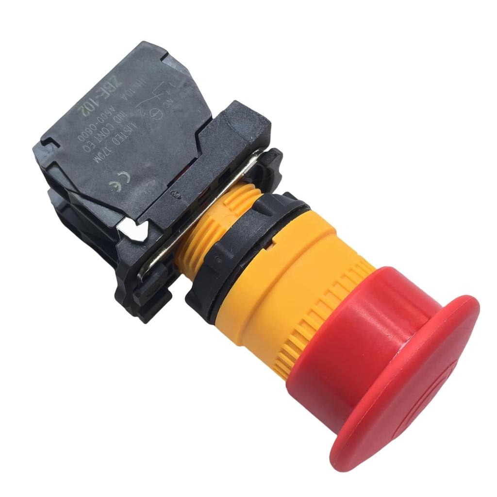 Emergency Stop Switch, 122514GT 122514 Push Button Switch Genie Lift Parts Compatible for Genie Boom Lift S-40 S-60 S-80 Z-20/8 Z-30/20 Z-45/22