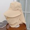 Sun Protection Hat with Face Neck Cover Breathable Four Way Stretch Outdoor Cap UV Block Headwear for Fishing Hiking Camping Cap