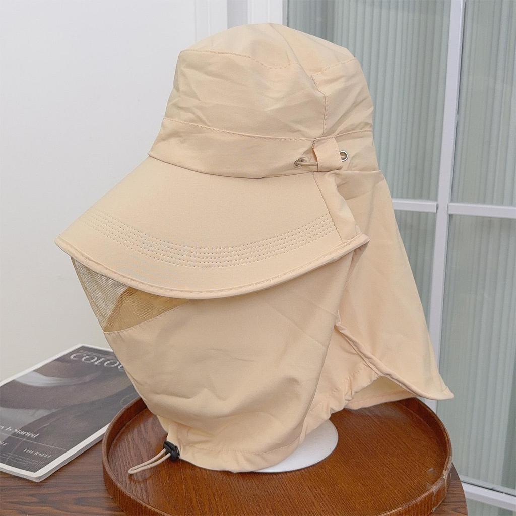 Sun Protection Hat with Face Neck Cover Breathable Four Way Stretch Outdoor Cap UV Block Headwear for Fishing Hiking Camping Cap