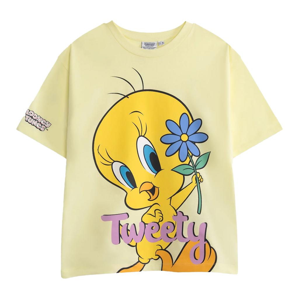 Looney Tunes Mädchen Tweety Kurzarm-T-Shirt