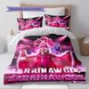 Name Custom Sabrina Carpenter Pattern Bedding Set Quilt Cover Pillowcase Home Decor Gift (1 * Duvet Cover + 2 * Pillowcase, Without Core)