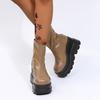 Brand New Ladies INS Chunky Heels Platform Boots Women  Autumn Winter Woman Shoes Fashion Female Motorcycles Boots