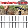 10-50 Stück Nylon Wanderzelt Heringe Heringe Schraubanker Outdoor Camping Hering Boden Nägel Spiral ABS Fixiergadget für Schnee Sand