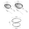 New 304 Stainless Steel Fine Mesh Strainer Long Handle Multi-function Colander Sieve Fine Mesh Oil Strainer Kitchen Baking Tools