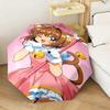 1PC Sakura Kinomoto Automatic Umbrella - Suitable Travel Outdoor Portable Umbrella Birthday Gift Daily Essentials