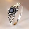 Six-claw Mosan Diamond Ring All-match Forest Style Ins Light Luxury Wedding Proposal Ring Women's Diamond-studded Ring