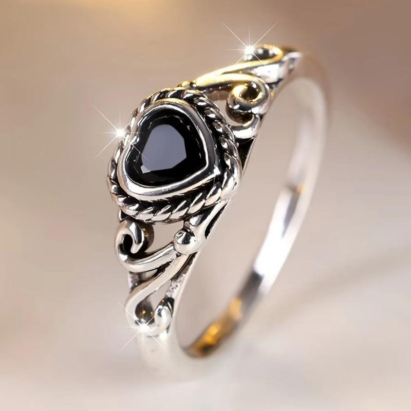 Six-claw Mosan Diamond Ring All-match Forest Style Ins Light Luxury Wedding Proposal Ring Women's Diamond-studded Ring