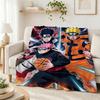 Naruto Unleashes Rasengan Theme Cute Flannel Blanket Skinfriendly Warm Fleece Blanket For Living Room Sofa Nap Home Decor Gift For Friends