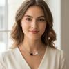 Natural Crushed Stone Zodiac Signs Constellation Necklace Constellation Charm  Female Jewelry