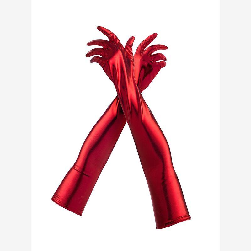 

Сексуальные лаковые перчатки длинные косплей модные аксессуары черные облегающие перчатки для танца на пилоне для выступлений Red M