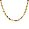 Colorful Zircon Fisheye Design Chain Necklace & Bracelet Jewelry Set