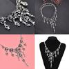 Halloween Pirate Skull Necklace Skeleton Pendant Bones Chain Choker Jewelry Gift