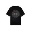 Li Ning T Shirts Unisex Black Crew Neck Moderate Straight Fit AHSS098-1