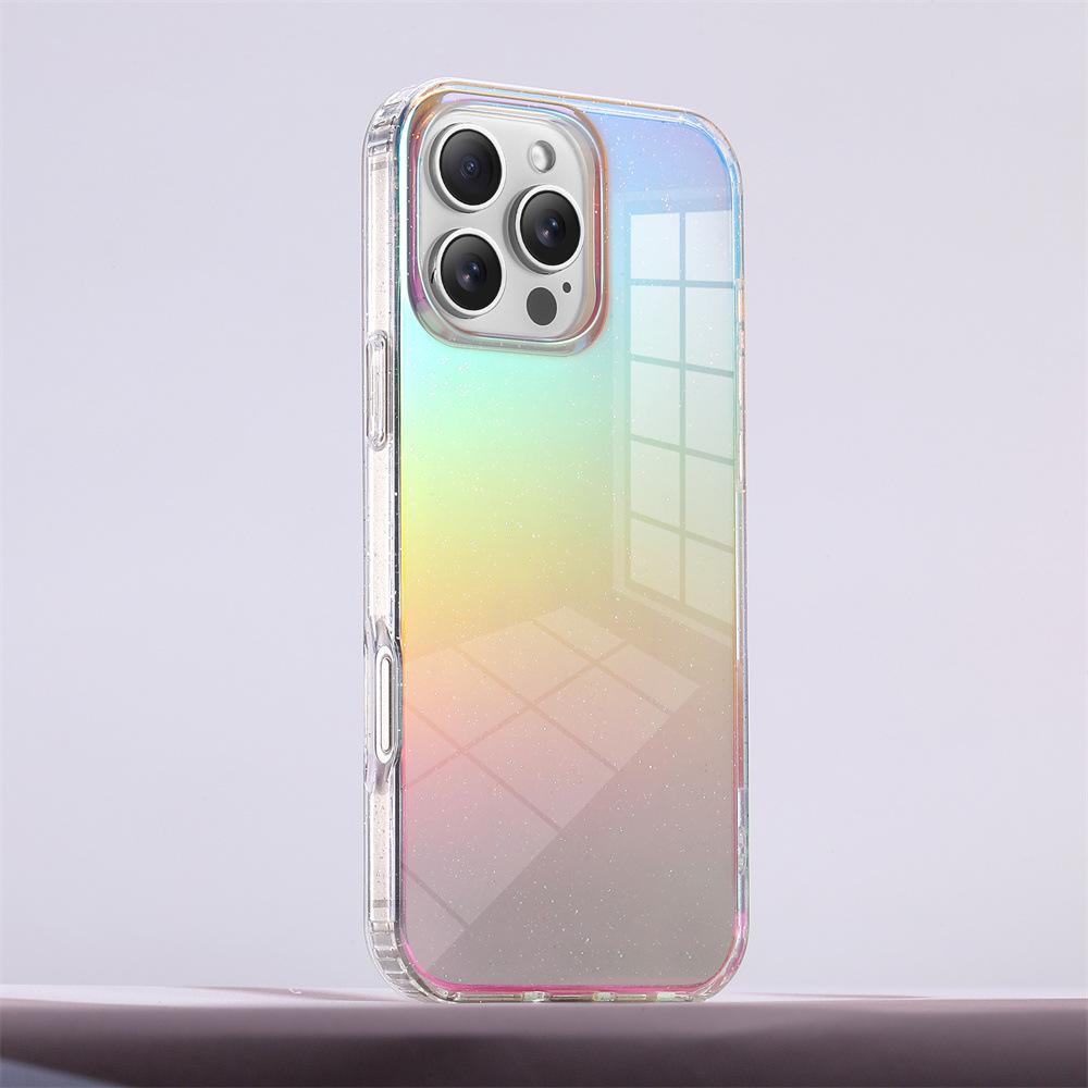 Applicable to Apple 17 mobile phone case matte skin sense magnetic case iphone13 color plating advanced sense protective case 16e