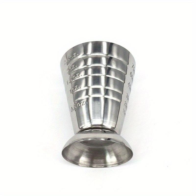 75ml Stainless Steel Measuring Shot Cup Ounce Jigger Bar Cocktail Drink Mixer Liquor Measuring Cup Mojito Measurer Coffee Mug