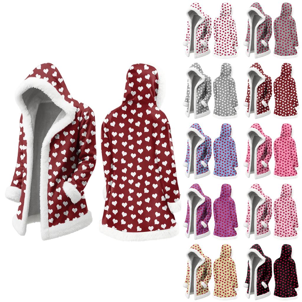 Unisex Kapuzenstrickjacke mit Taschen, Warme Oberbekleidung