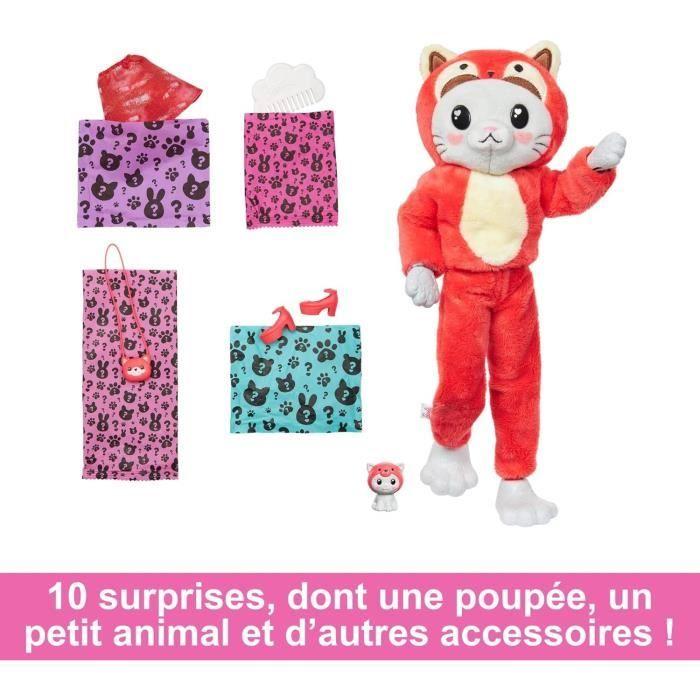 Barbie-Cutie Reveal-Poupée Sur Le Thème Des Costumes, Chaton Panda HRK23