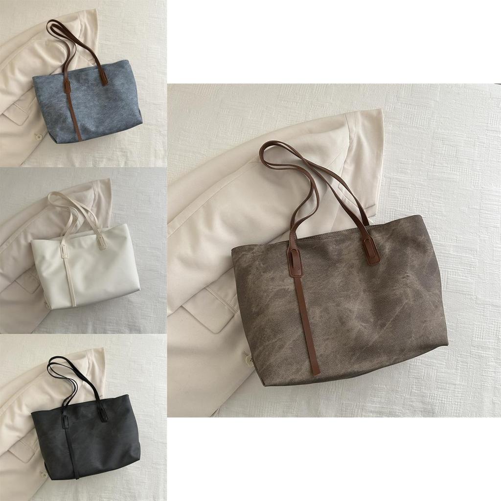 2024 Spring New Trendy Retro Handbag Street Fashion Canvas Tote Bag